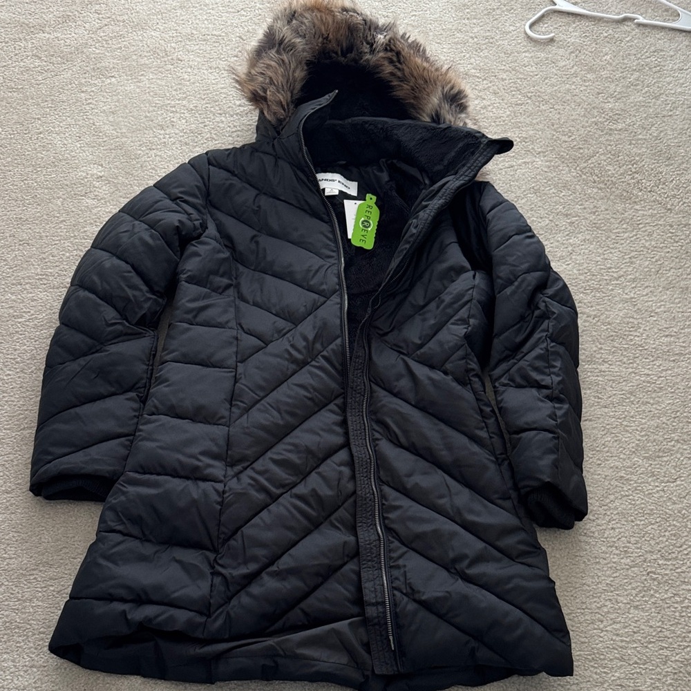 LANDS END long puffer coat